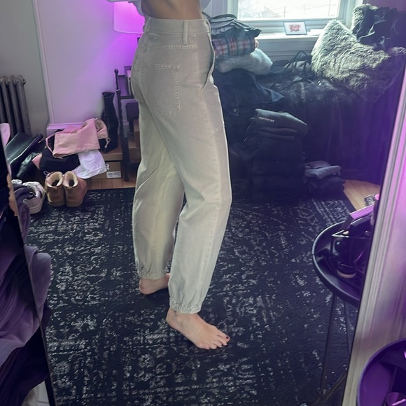 The Wrapper Patch Springy Ankle in Chalk Oxford Tan - Picture 3 of 4